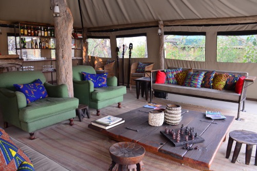 Sango Safari Camp gemeenschappelijke ruimte